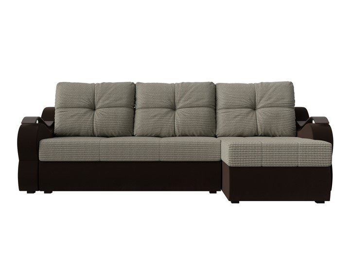Угловой диван Меркурий, Корфу 02 (рогожка)/коричневый (вельвет) в Благовещенске - изображение 1