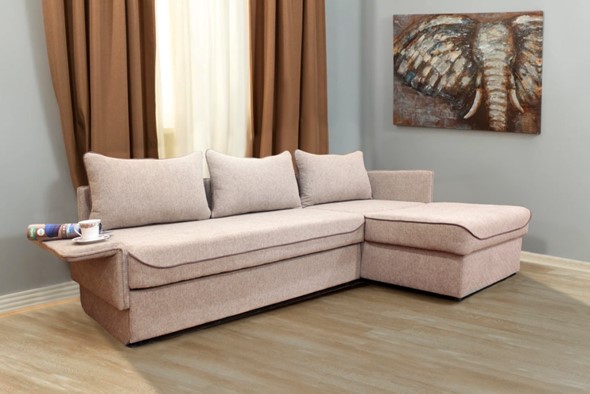 Угловой диван Премьер 225*148 см с формованными подушками в Благовещенске - изображение