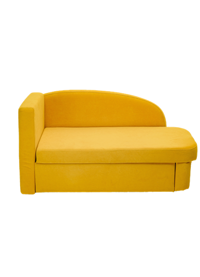 Диван-кровать левая Тедди желтый в Благовещенске - изображение 1