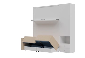 Диван Кровать-трансформер Smart (КД 1400+ШП), шкаф правый, левый подлокотник в Благовещенске - предосмотр 1