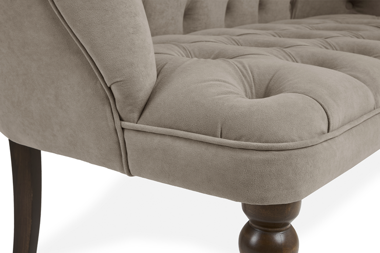 Прямой диван Бриджит бежевый ножки коричневые в Благовещенске - изображение 4