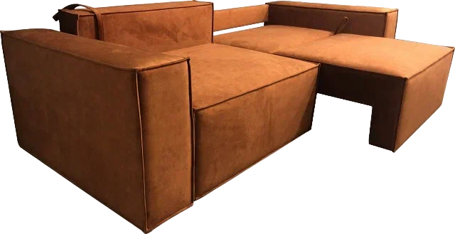 Прямой диван Лофт БЛ2-БП2 (Ремни/Еврокнижка) в Благовещенске - изображение 2