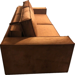 Прямой диван Лофт БЛ2-БП2 (Ремни/Еврокнижка) в Благовещенске - предосмотр 4