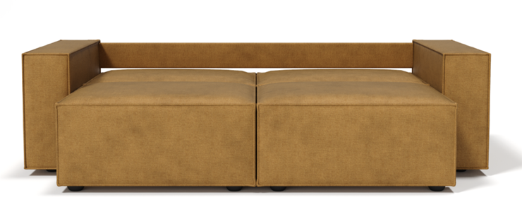 Прямой диван Лофт БЛ2-БП2 (Ремни/Еврокнижка) в Благовещенске - изображение 9