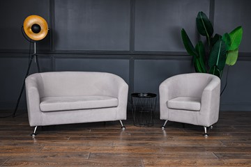 Комплект мебели Брамс  цвет бежевый диван 2Д + кресло в Благовещенске