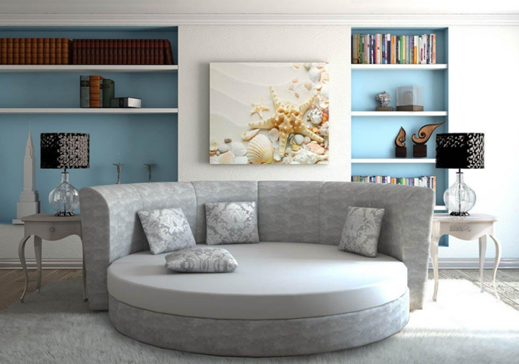 Круглый диван-кровать Смайл в Благовещенске - изображение 5