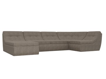 Модульный П-образный диван Холидей, Корфу 03 (рогожка) в Благовещенске