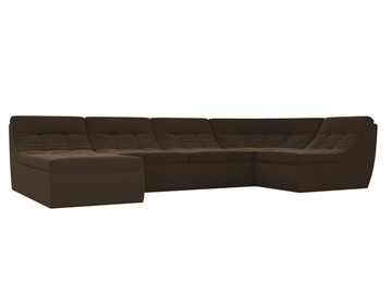 Модульный раскладной диван Холидей, Коричневый (микровельвет) в Благовещенске