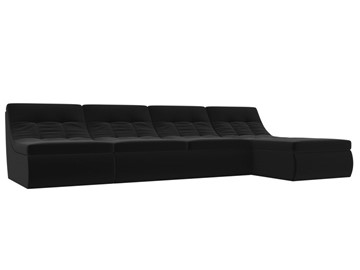 Большой модульный диван Холидей, Черный (микровельвет) в Благовещенске