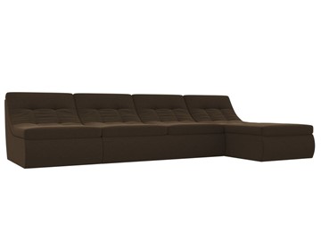 Большой модульный диван Холидей, Коричневый (микровельвет) в Благовещенске