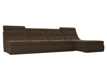 Модульный раскладной диван Холидей люкс, Коричневый (микровельвет) в Благовещенске