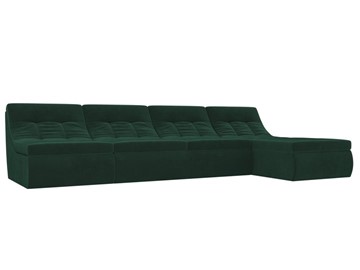 Модульный угловой диван Холидей, Зеленый (велюр) в Благовещенске