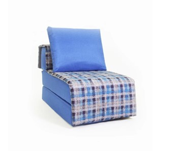 Бескаркасное кресло-кровать Харви, синий - квадро в Благовещенске