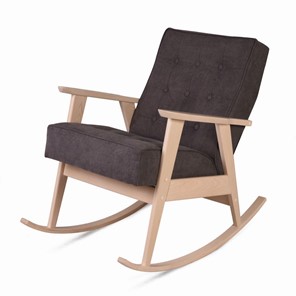 Кресло-качалка Ретро (беленый дуб / 05 - коричневый) в Благовещенске