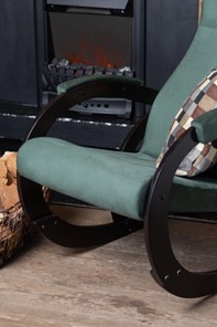Кресло-качалка в гостиную Корсика, ткань Amigo Green 34-Т-AG в Благовещенске - предосмотр 6
