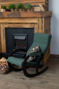 Кресло-качалка в гостиную Корсика, ткань Amigo Green 34-Т-AG в Благовещенске - предосмотр 7