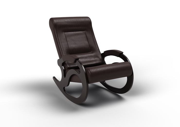 Кресло-качалка Вилла, экокожа крем 11-К-КР в Благовещенске - изображение 1