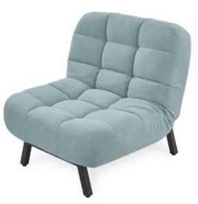 Мягкое кресло Абри опора металл (мята-голубой) в Благовещенске