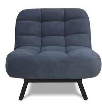 Мягкое кресло Абри опора металл (синий) в Благовещенске - изображение 1