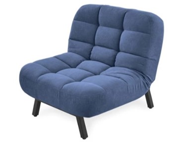 Мягкое кресло Абри опора металл (синий) в Благовещенске - предосмотр 2