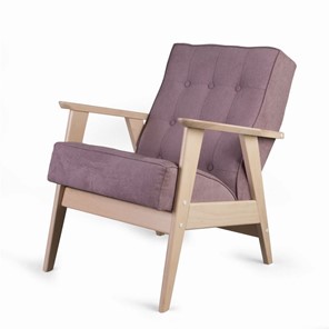 Кресло Ретро (беленый дуб / RS 12 - розовый) в Благовещенске