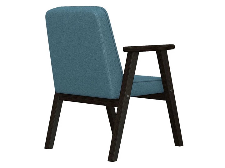 Мягкое кресло Ретро ткань голубой, каркас венге в Благовещенске - изображение 2