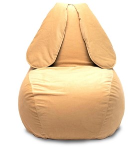 Кресло-игрушка КлассМебель Зайка (длинные уши), желтый в Благовещенске