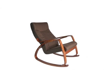 Кресло-качалка Женева, ткань шоколад в Благовещенске - предосмотр