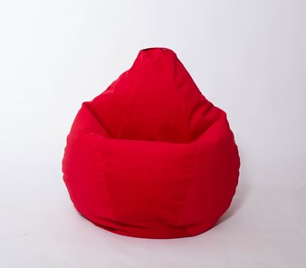 Кресло-мешок Груша большое, велюр однотон, красное в Благовещенске - предосмотр 2