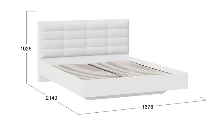 Спальная кровать Агата тип 1 (Белый) в Благовещенске - изображение 2