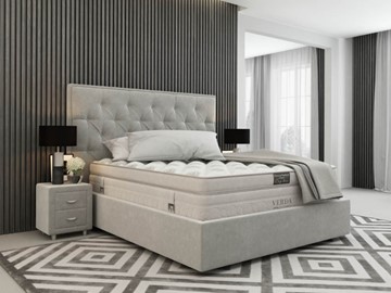 Кровать 2-спальная Classic Compact/Island M 180х200, Флок (Велсофт Серый) в Благовещенске