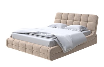 Двуспальная кровать Corso-6 200х200, Флок (Бентлей Какао) в Благовещенске