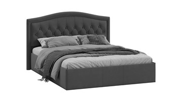 Кровать спальная с подъемным механизмом Адель тип 1 (Велюр Графит) в Благовещенске