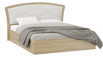 Двуспальная кровать с подъемным механизмом Сэнди Тип 1 без заглушины (Вяз благородный/Белый) в Благовещенске