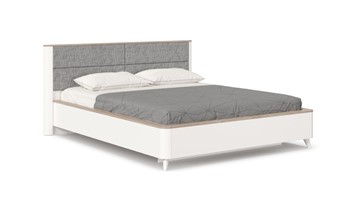 Кровать спальная Стефания 1600 с кроватным основанием ЛД 413.150, Дуб Маувелла PR/Белый в Благовещенске