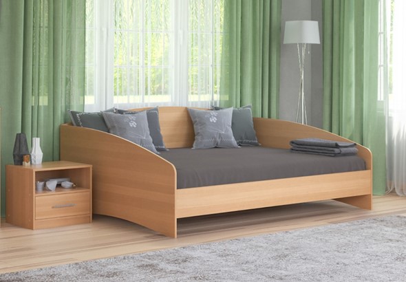 Двуспальная кровать Этюд Софа 140х190, Бук Бавария в Благовещенске - изображение