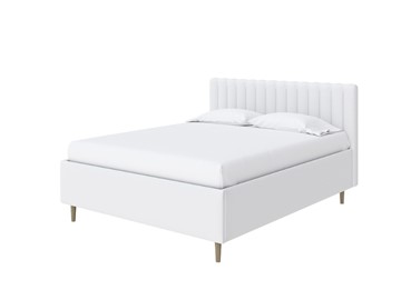 Кровать с бельевым ящиком Madison Lite 160x200, Экокожа (Белый) в Благовещенске
