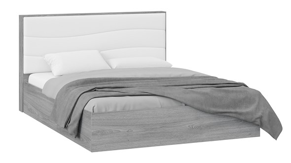 Кровать с механизмом Миранда тип 1 (Дуб Гамильтон/Белый глянец) в Благовещенске - изображение