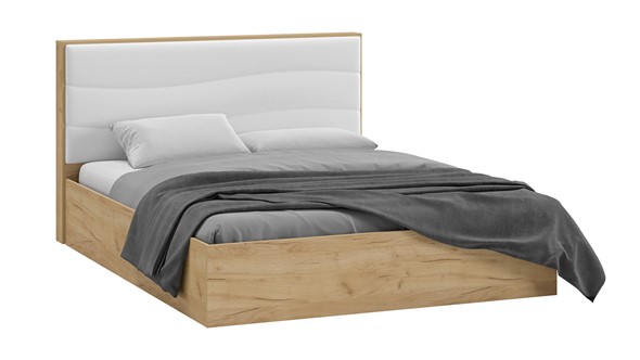 Кровать с механизмом 2-спальная Миранда тип 1 (Дуб крафт золотой/Белый глянец) в Благовещенске - изображение