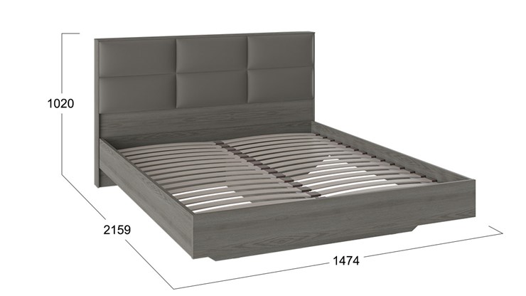 Кровать с мягким изголовьем Либерти, Хадсон/Ткань Грей СМ-297.01.003 в Благовещенске - изображение 1