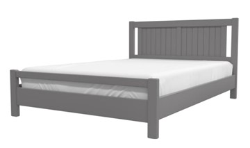 Двуспальная кровать Ванесса из массива сосны (Антрацит) 160х200 в Благовещенске