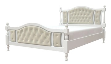Спальная кровать Жасмин (Белый античный) 140х200 в Благовещенске