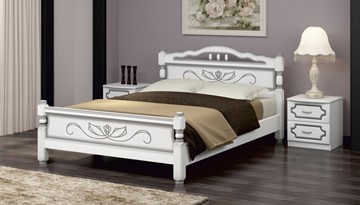 Односпальная кровать Карина-5 (Белый Жемчуг) 90х200 в Благовещенске