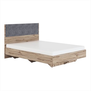 Полутороспальная кровать Николь (мод.1.1) 1,4 серый текстиль, с ортопедическим основанием в Благовещенске - предосмотр