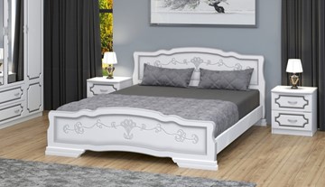 Кровать в спальню Карина-6 (Белый Жемчуг) 180х200 в Благовещенске