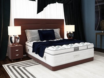 Кровать 2-спальная Modern/Basement 180х200, Флок (Велсофт Спелая слива) в Благовещенске