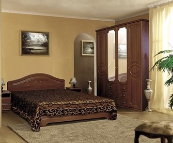 Модульная спальня Ивушка-5, цвет Итальянский орех в Благовещенске