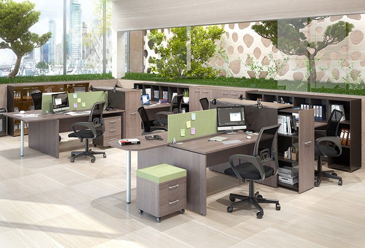 Офисный комплект мебели Xten для двух сотрудников с тумбочками в Благовещенске - изображение 1