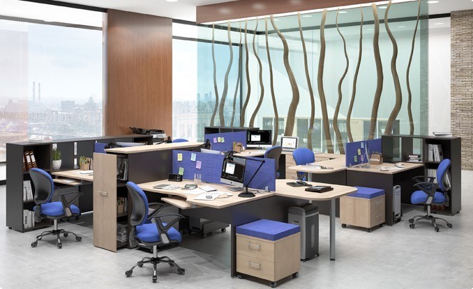 Офисный комплект мебели Xten для двух сотрудников с тумбочками в Благовещенске - изображение 6