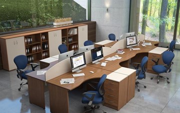 Набор мебели в офис IMAGO - рабочее место, шкафы для документов в Благовещенске
